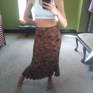 Sz 12-14 Leopard Print Skirt